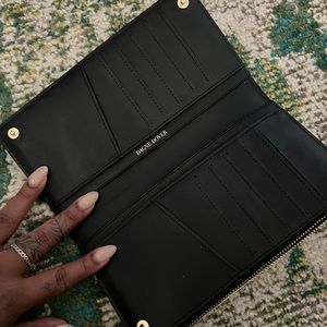 Dagne Dover Slim Wallet - Black/Onyx